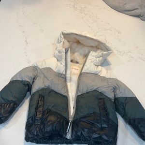 Cat and jacket puffer jacket